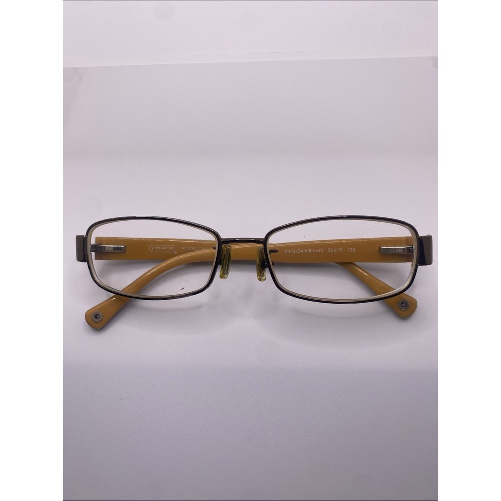 Coach Eyeglasses FRAMES ONLY HC 5001 Taryn 52-16-135 Dark Brown 369